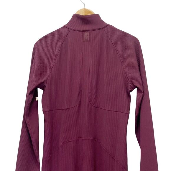 NWT Athleta x Alicia Keys Size Large Goddess Bodysuit Jumpsuit in Maroon NEW - Picture 6 of 16